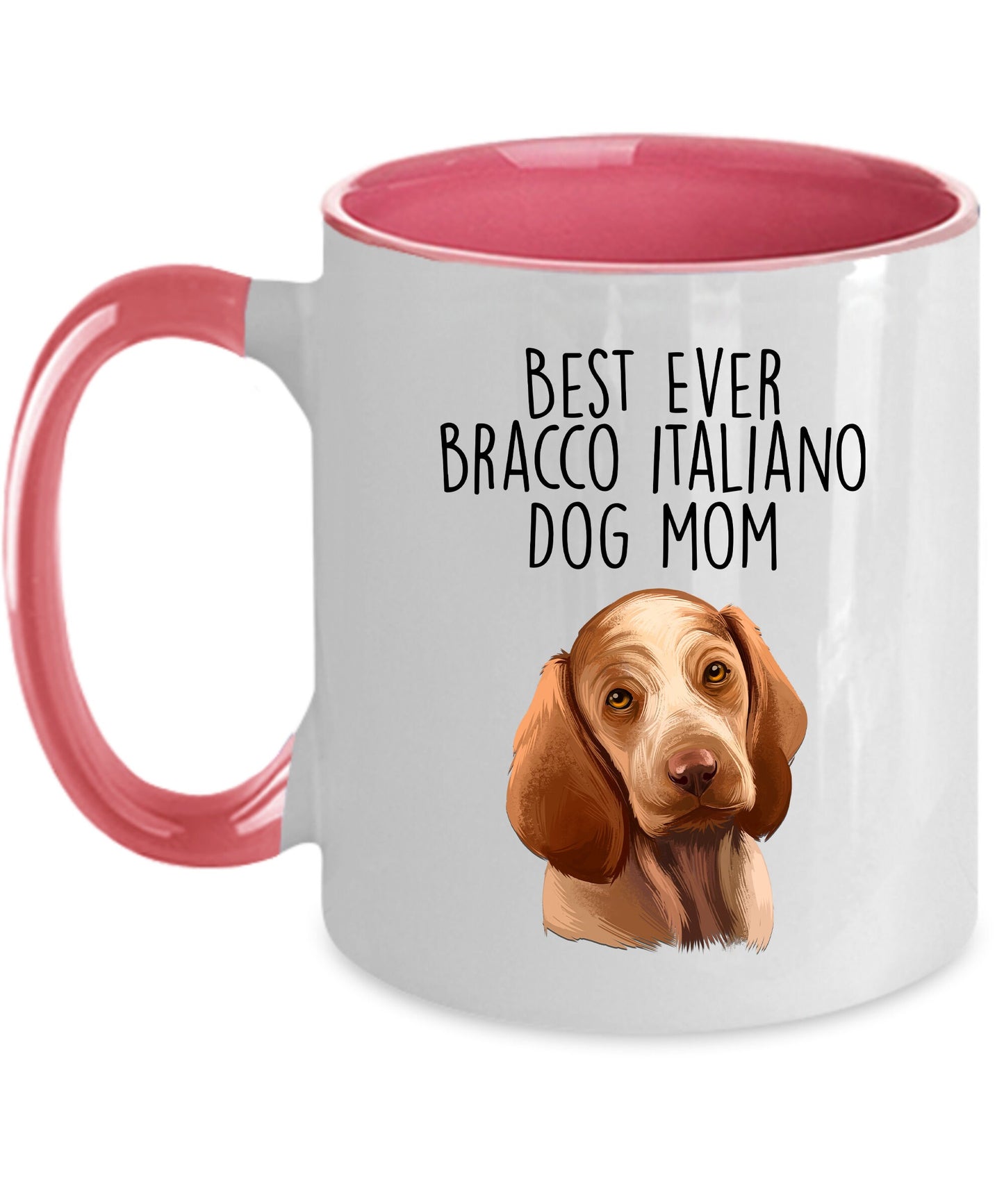 Best Ever Bracco Italiano Dog Mom Ceramic Coffee Mug - Mallard Moon Gift Shop