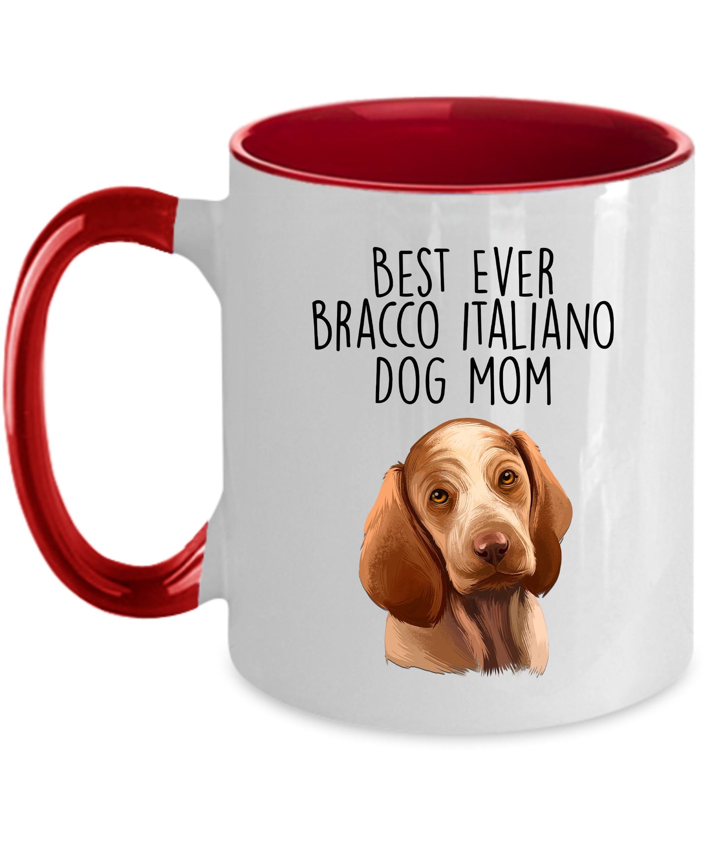 Best Ever Bracco Italiano Dog Mom Ceramic Coffee Mug - Mallard Moon Gift Shop