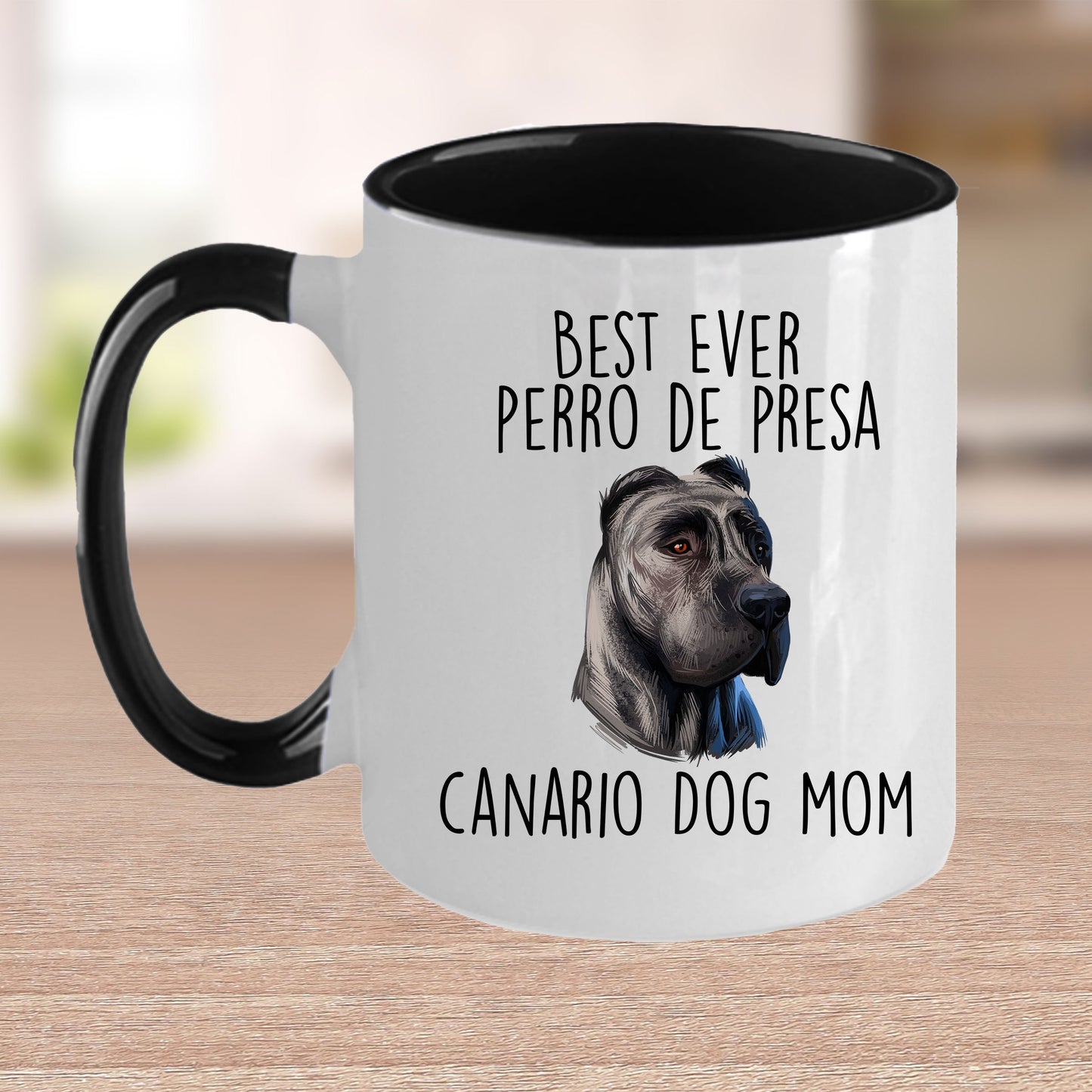 Best Ever Perro de Presa Canario Funny Dog Mom Custom Ceramic Coffee Mug - Mallard Moon Gift Shop