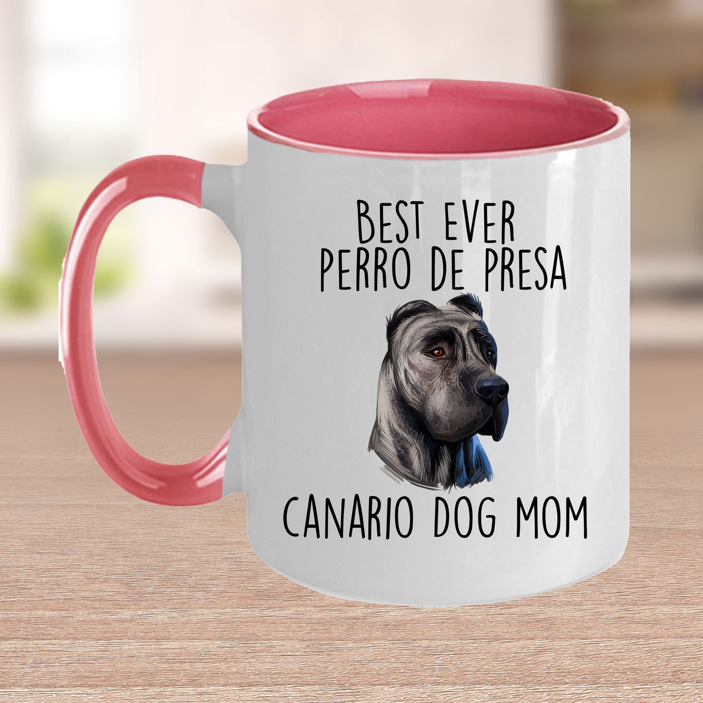 Best Ever Perro de Presa Canario Funny Dog Mom Custom Ceramic Coffee Mug - Mallard Moon Gift Shop