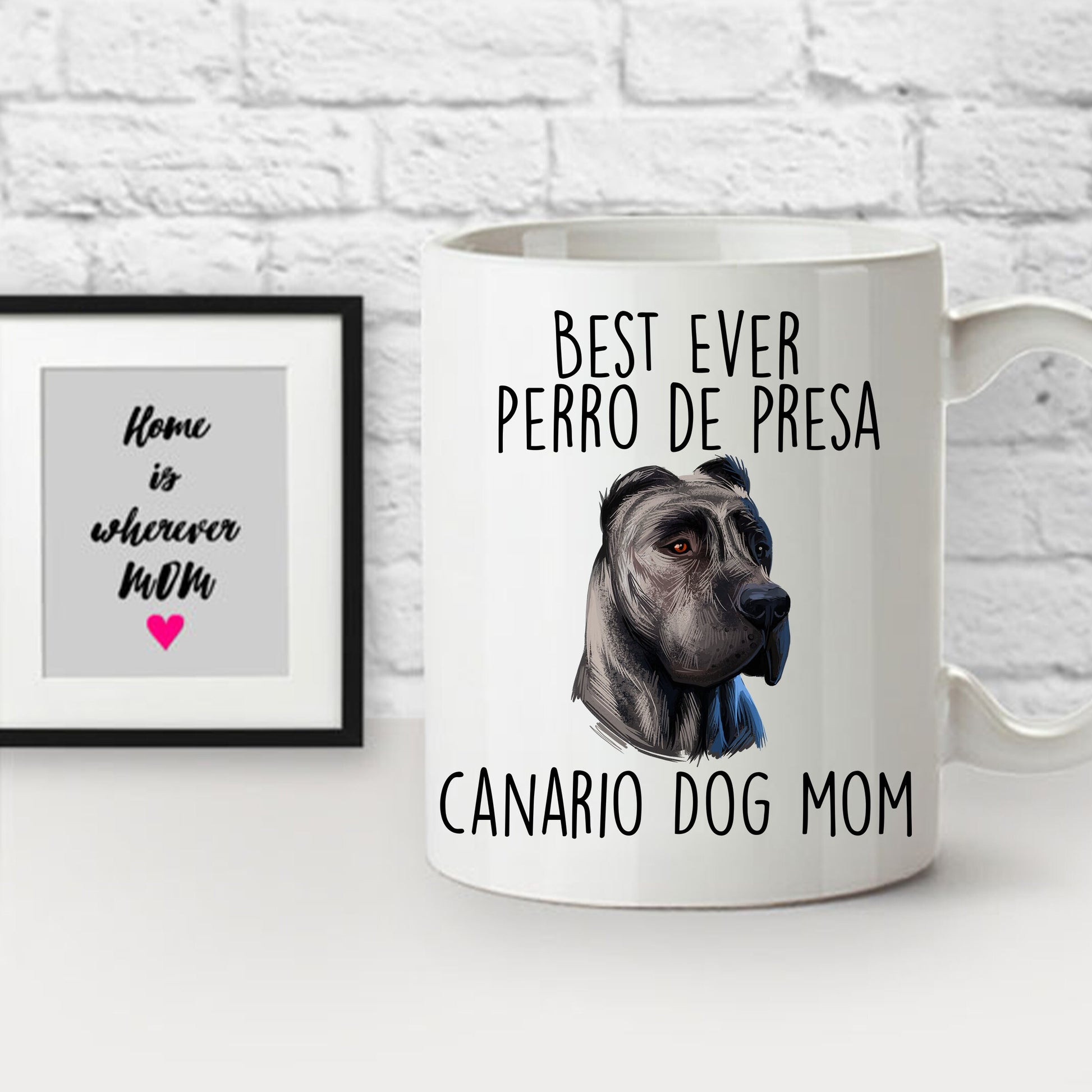 Best Ever Perro de Presa Canario Funny Dog Mom Custom Ceramic Coffee Mug - Mallard Moon Gift Shop