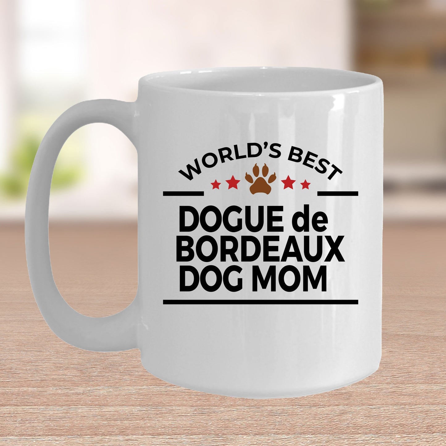 Dogue de Bordeaux Dog Mom Ceramic Coffee Mug - Mallard Moon Gift Shop