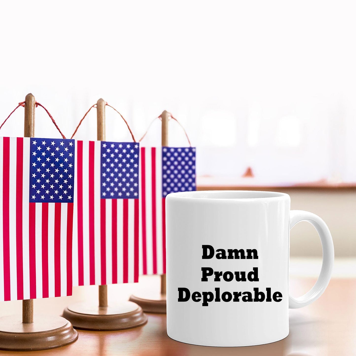 Damn Proud, Deplorable Coffee Mug President Trump MAGA Gift - Mallard Moon Gift Shop