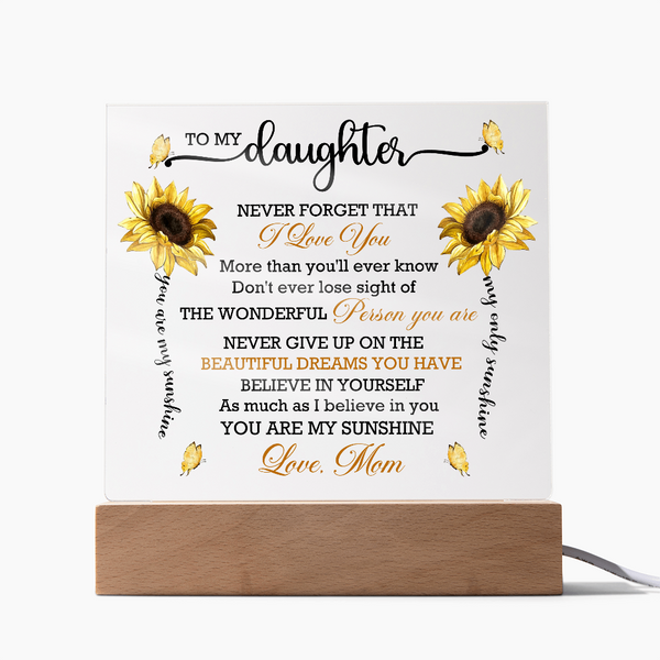 Sunflower Love Plaque Light - Mallard Moon Gift Shop