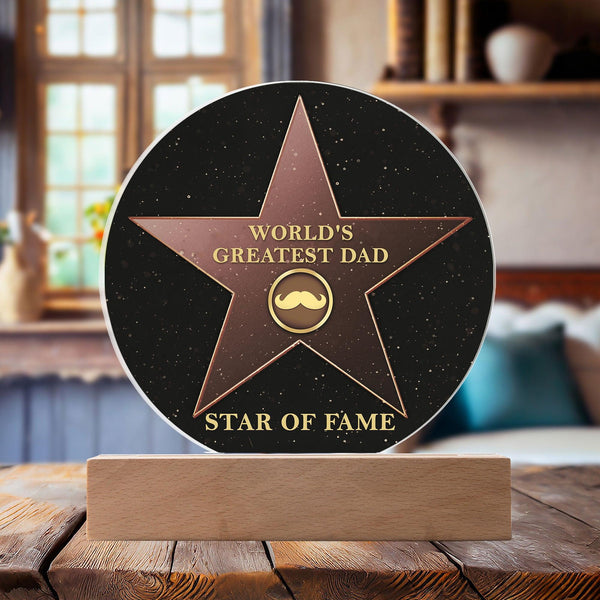 Dad's Star Plaque - Mallard Moon Gift Shop