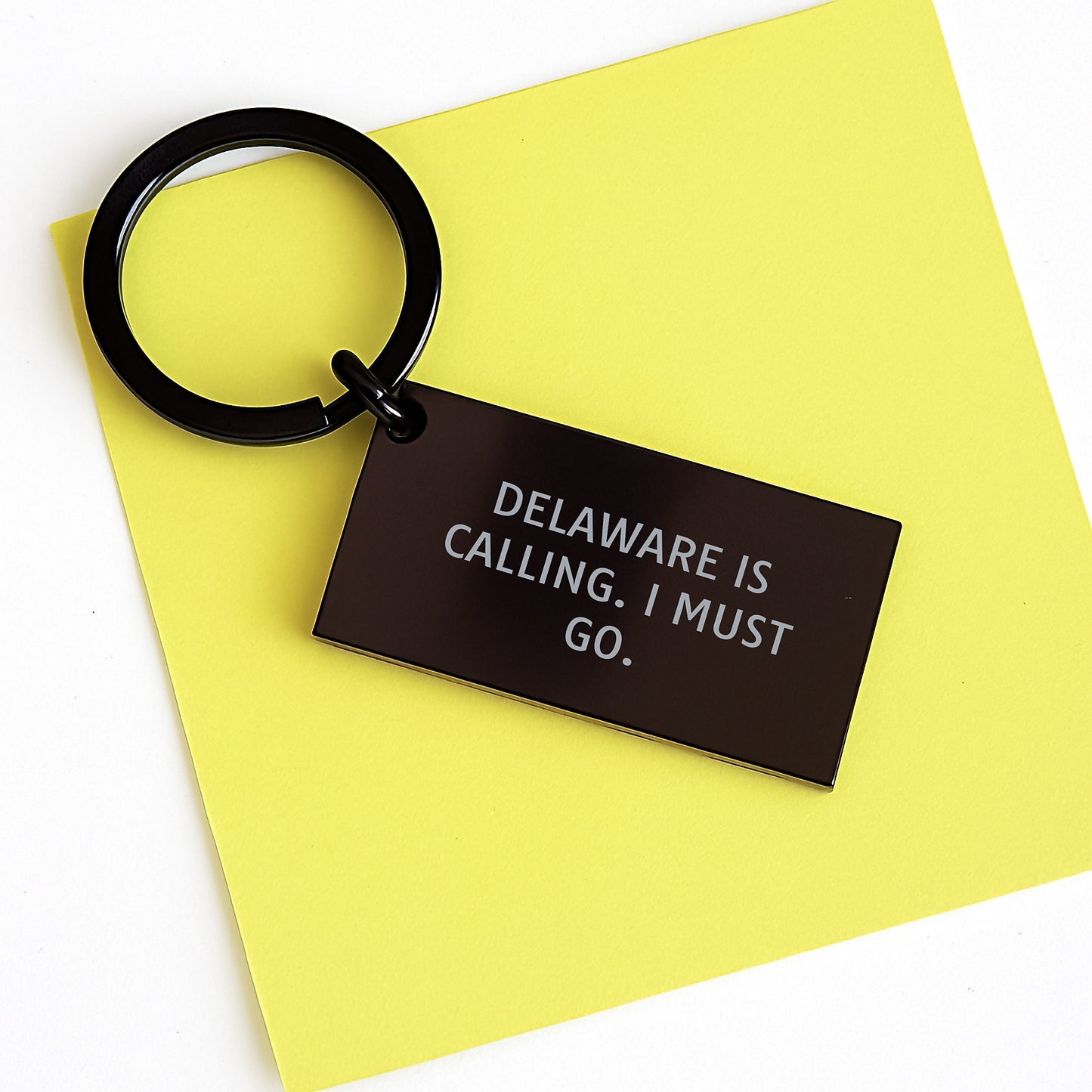 Delaware Calling Keychain, Funny Quote Gifts from Friends for Delaware Born, Birthday Unique Gifts - Image 3