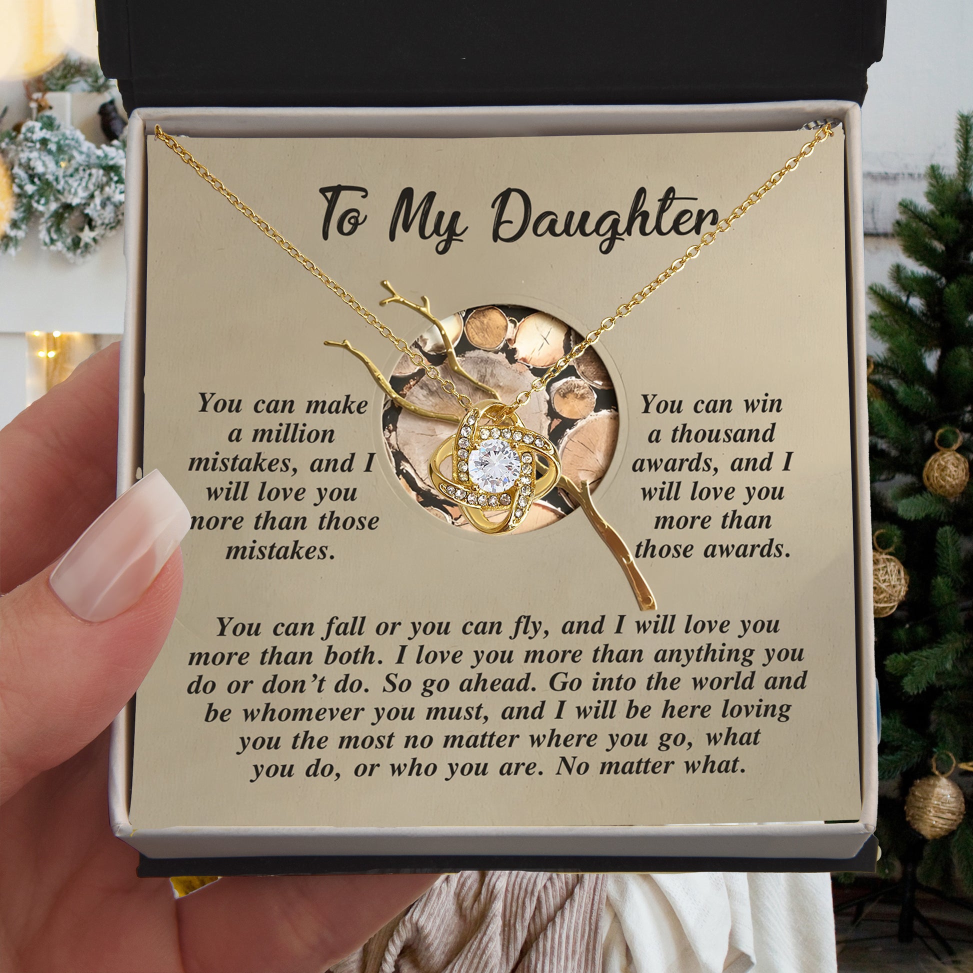 Gift for Daughter - A Thousand Awards - Love Knot Pendant Necklace - Mallard Moon