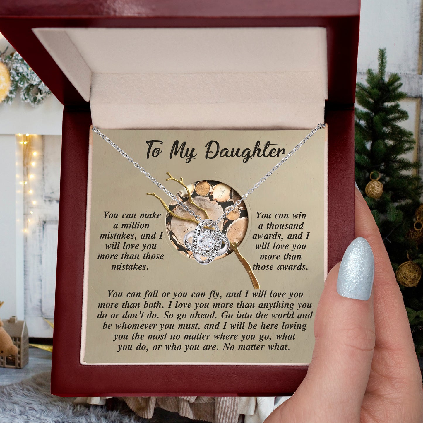 Gift for Daughter - A Thousand Awards - Love Knot Pendant Necklace - Mallard Moon