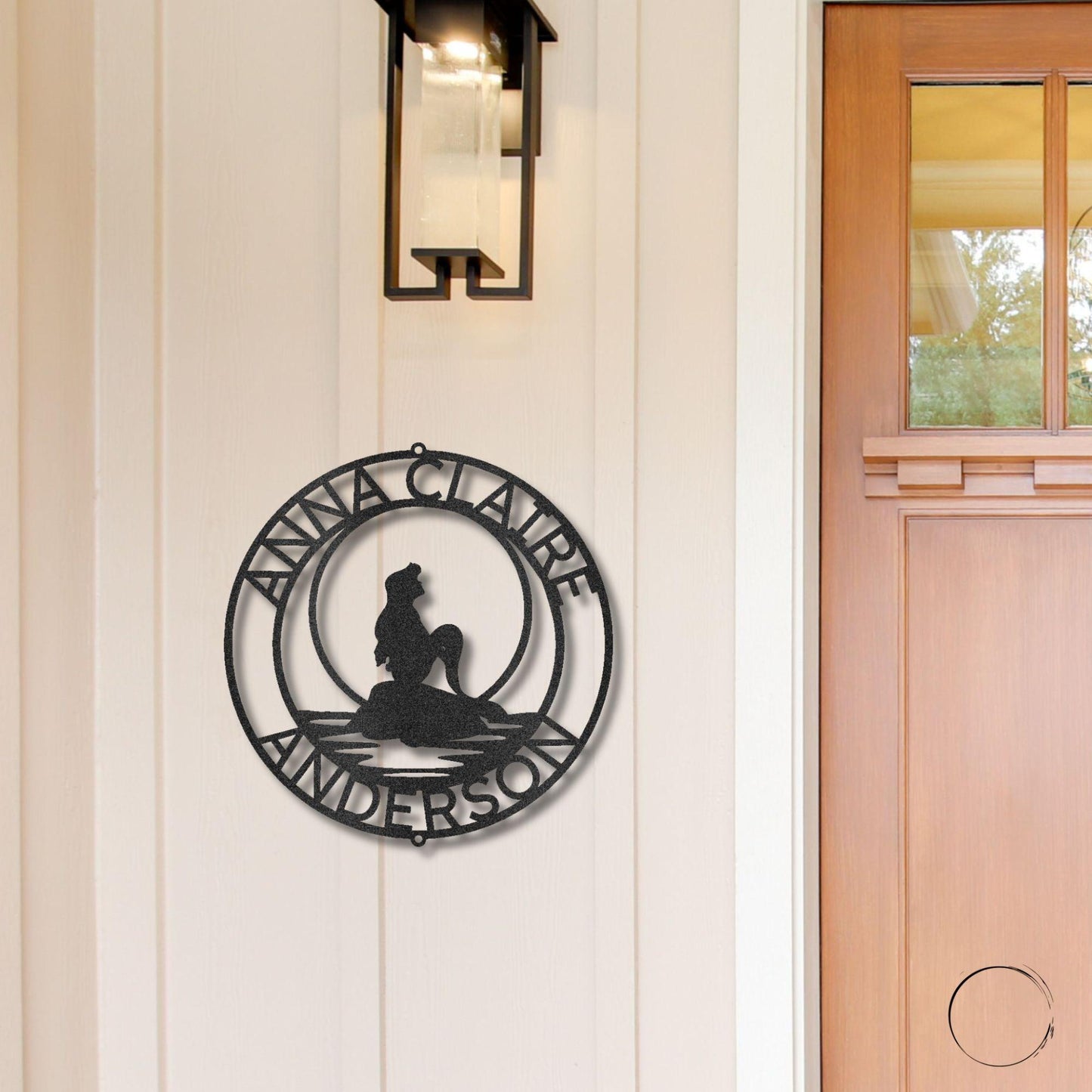 Mermaid Wishes Custom Name Metal Art Wall Sign - Mallard Moon Gift Shop