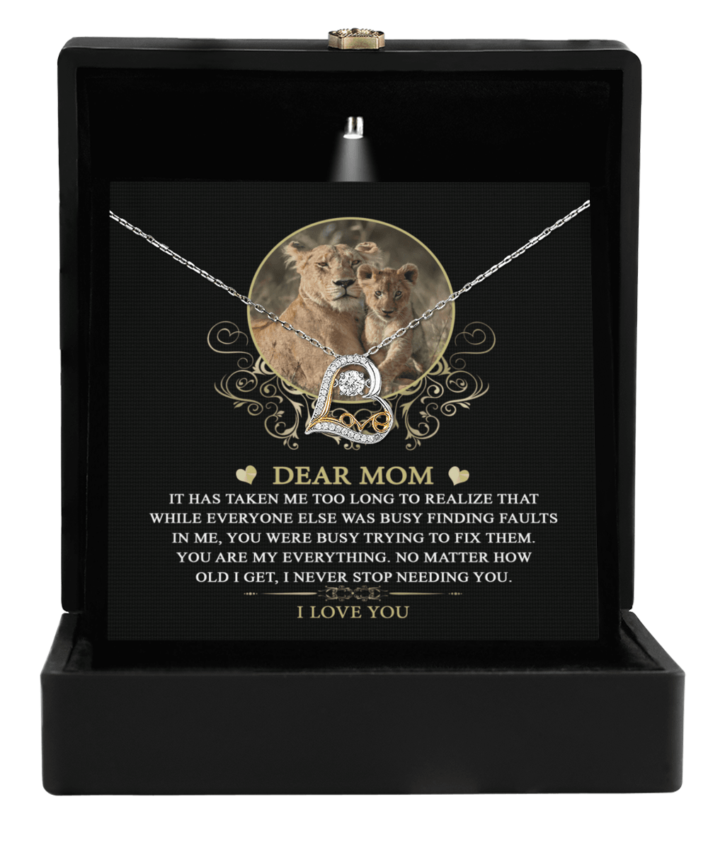 Gift for Mom You are My Everything Dazzling Heart Pendant Necklace - Mallard Moon Gift Shop