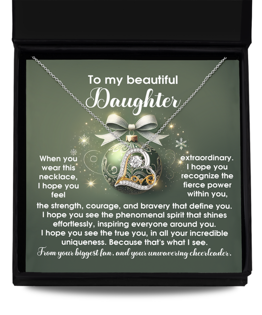 Gift for Daughter - Incredible Uniqueness - Love Dancing Heart Pendant Necklace - Mallard Moon Gift Shop