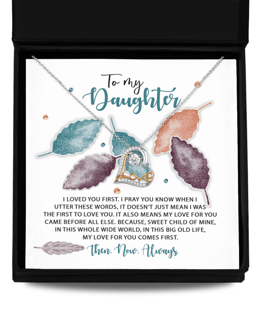 Daughter Birthday, Graduation, Christmas Inspirational Gift  - Pray You Know - Love Dancing Heart Pendant Necklace - Mallard Moon Gift Shop