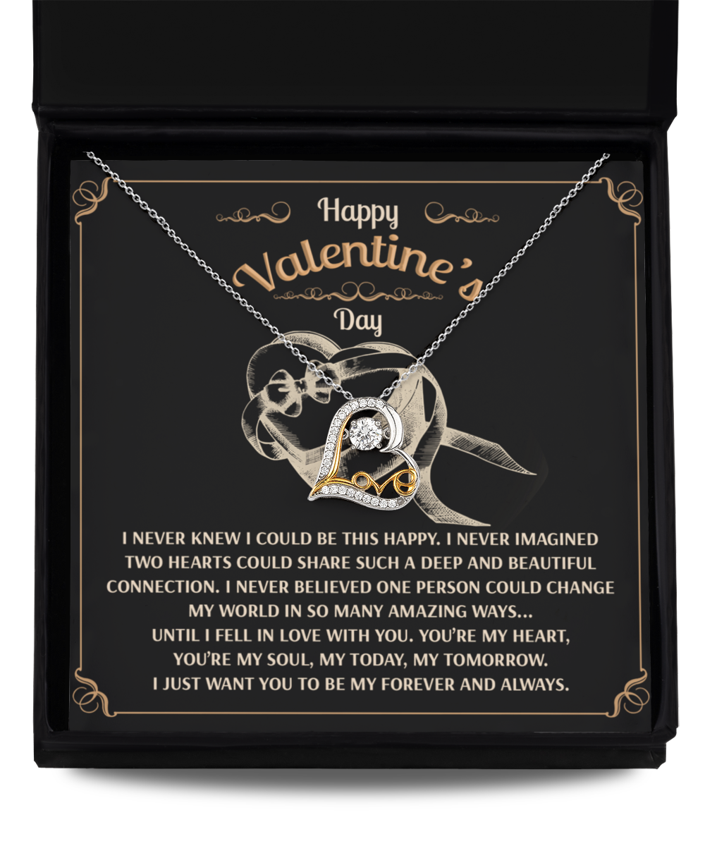 You’re My Forever - Love Dancing Heart Necklace - A Timeless Expression of Love for Your Soulmate - Heartfelt Gift for Valentine's Day - Mallard Moon Gift Shop