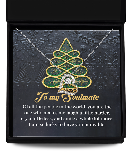 Soulmate Romantic Gift - In My Life - Love Dancing Heart Pendant Necklace - Mallard Moon Gift Shop