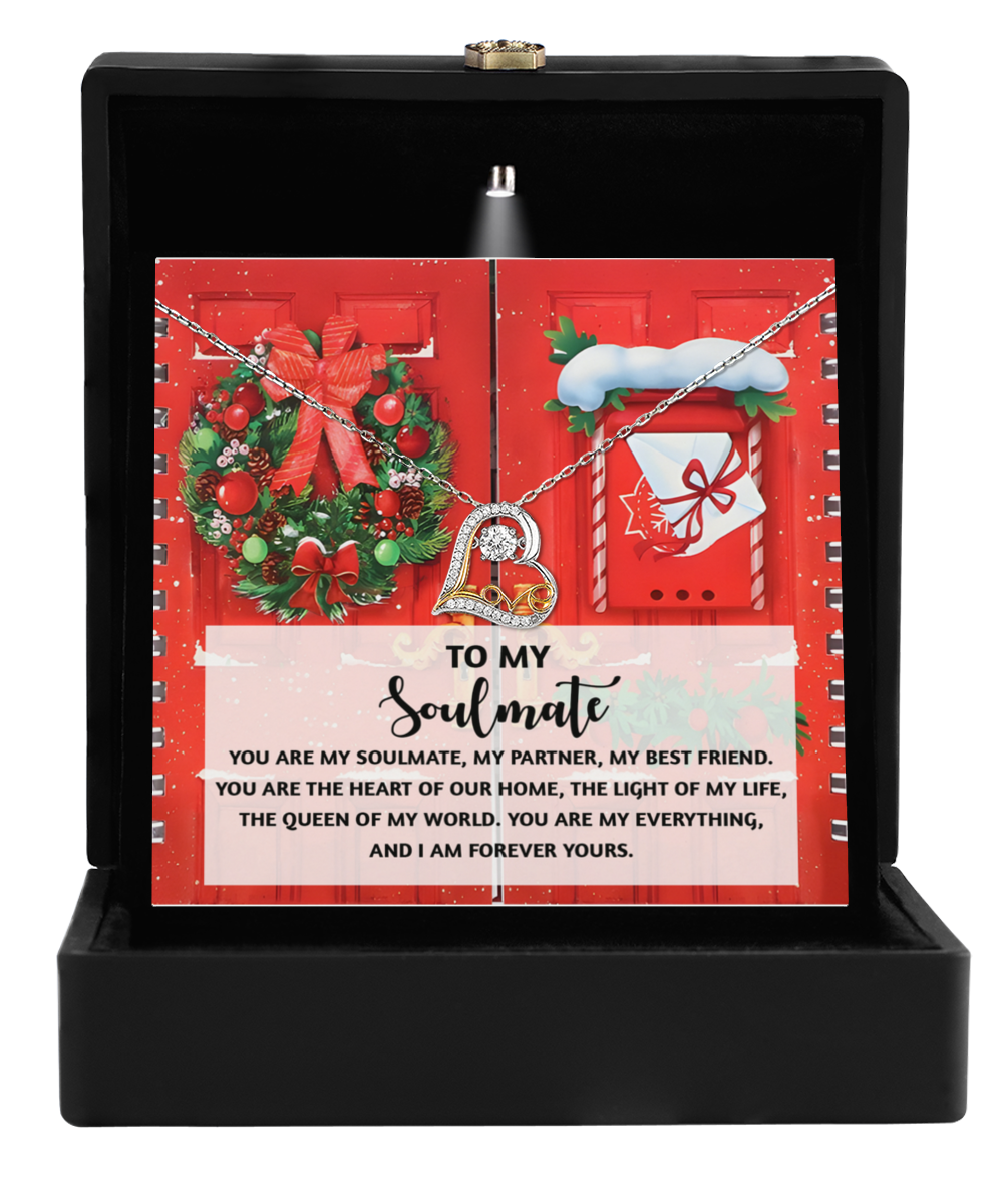 Soulmate Romantic Gift - Our Home - Love Dancing Heart Pendant Necklace - Mallard Moon Gift Shop