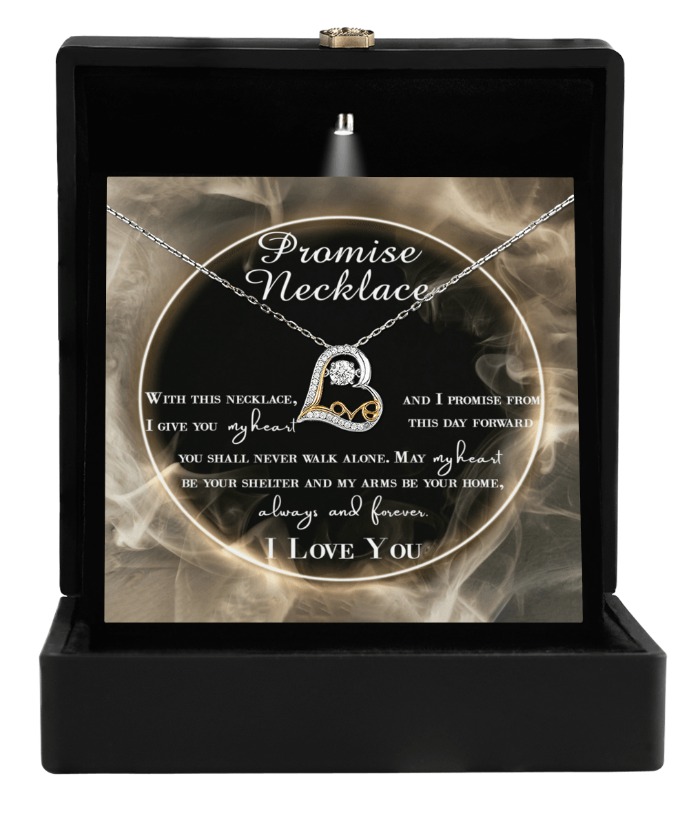 Wife Promise My Heart Love Necklace Anniversary Wedding Birthday Valentine's Day Gift From Husband - Mallard Moon Gift Shop