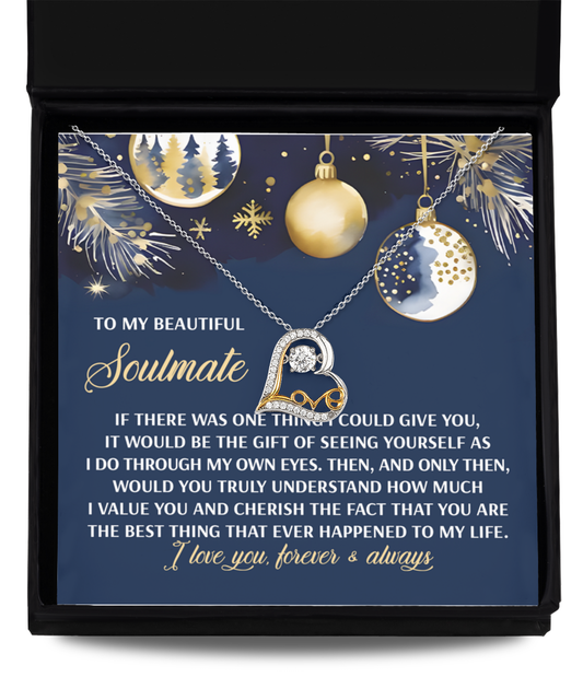 Gift for Soulmate - Best Thing - Love Dancing Heart Pendant Necklace - Mallard Moon Gift Shop