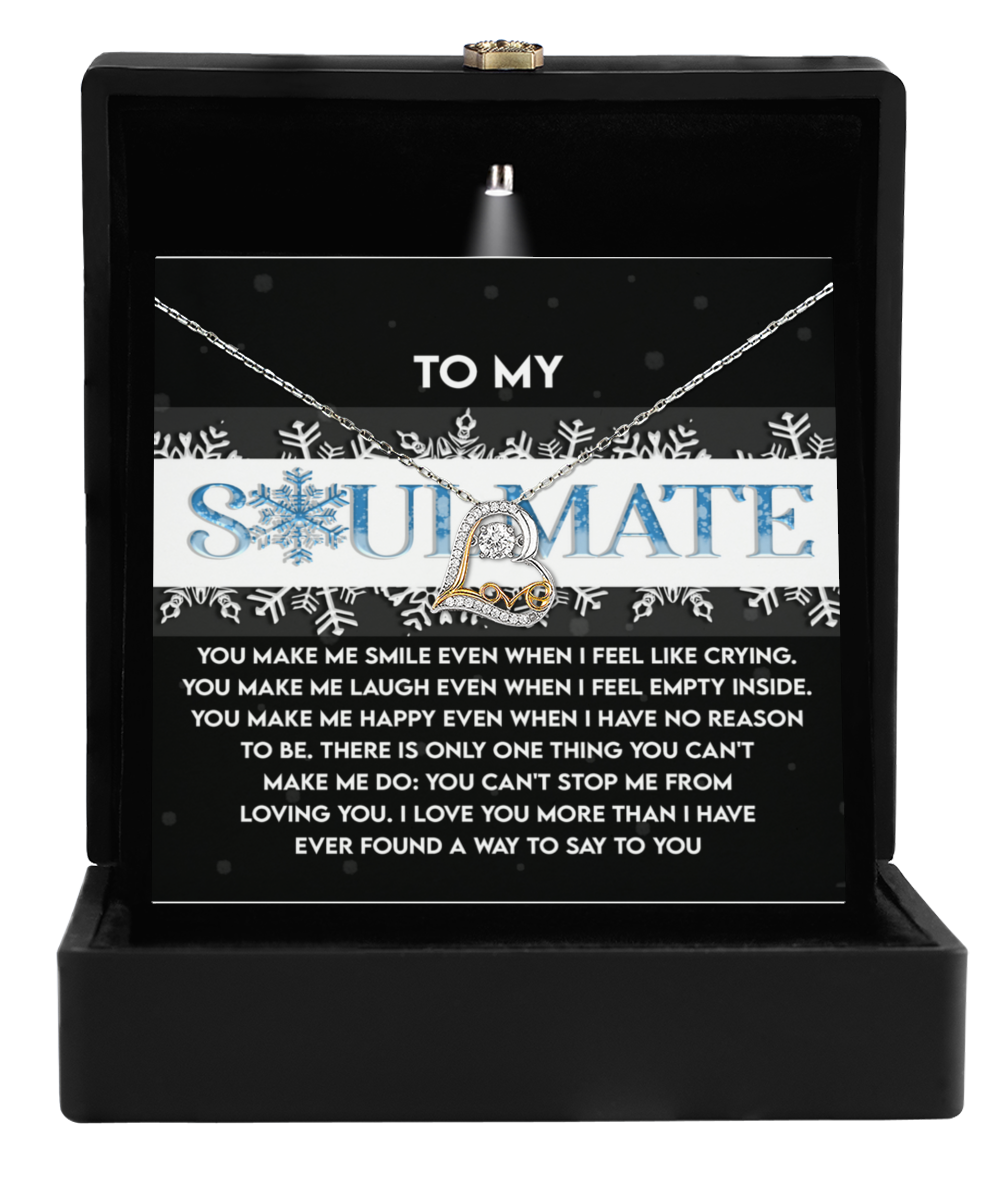 Gift for Soulmate - Loving You - Love Dancing Heart Pendant Necklace - Mallard Moon Gift Shop