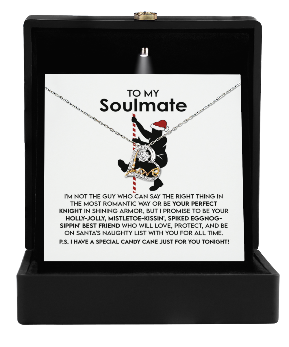 Gift for Soulmate - For All Time - Love Dancing Heart Pendant Necklace - Mallard Moon Gift Shop