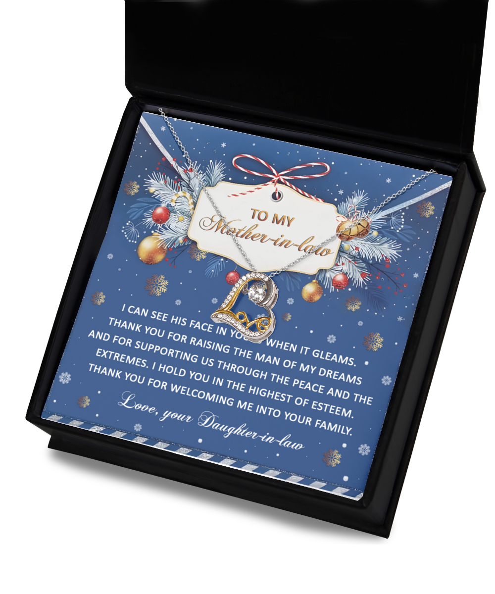 Gift for Mother-in-law - I Hold You - Love Dancing Heart Pendant Necklace - Mallard Moon Gift Shop