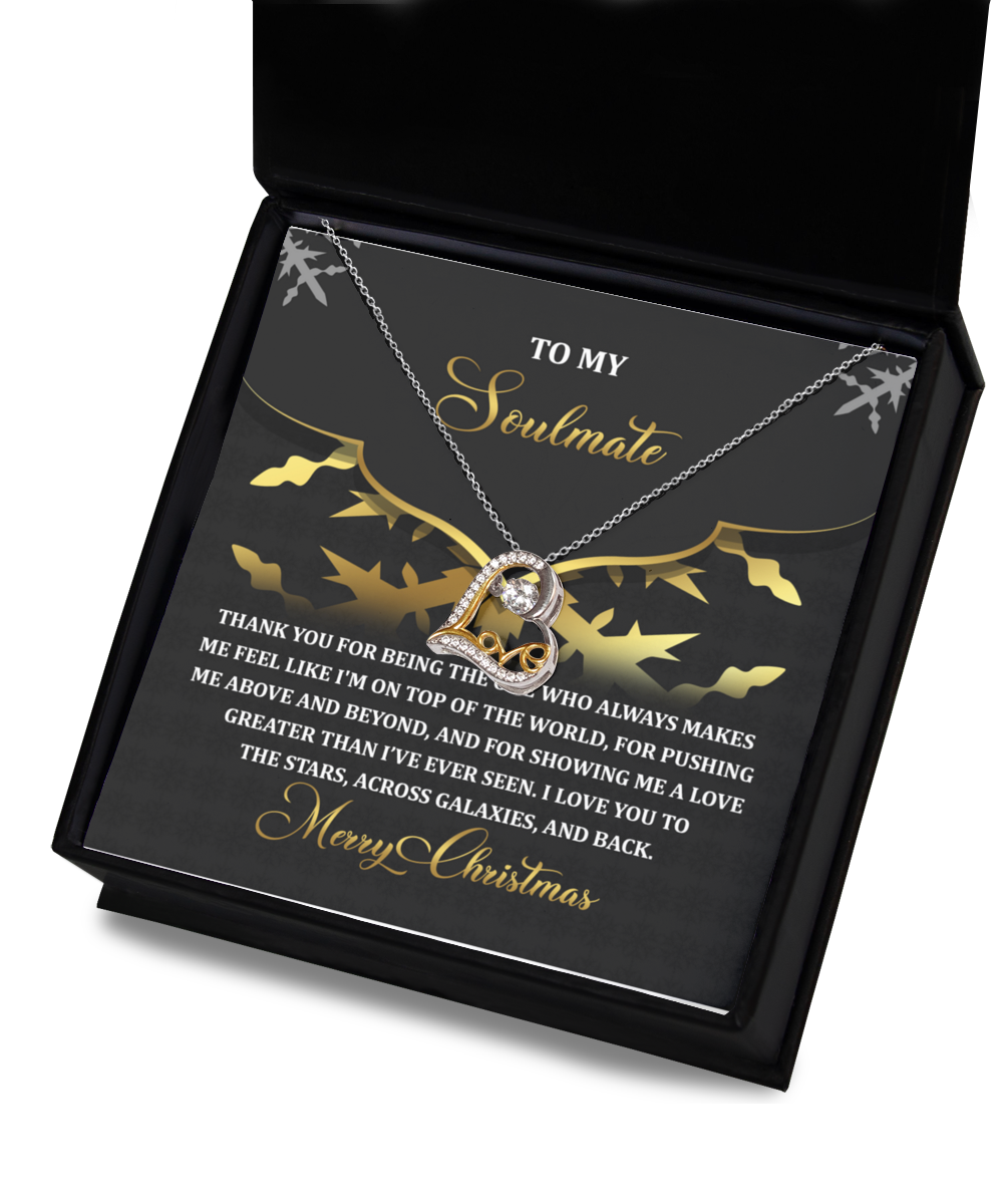 Soulmate Romantic Gift - Top of the World - Love Dancing Heart Pendant Necklace - Mallard Moon Gift Shop