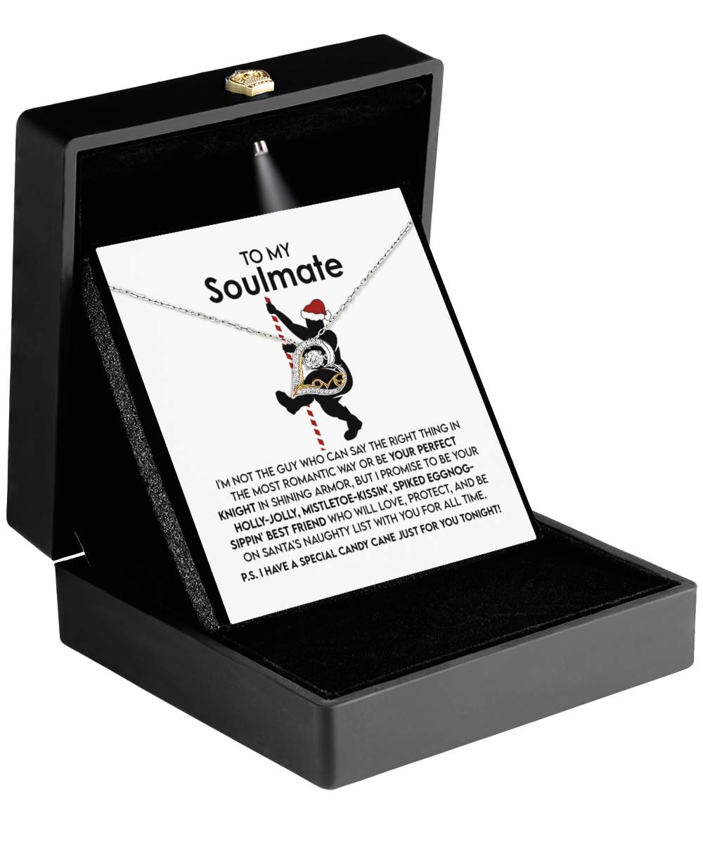 Gift for Soulmate - For All Time - Love Dancing Heart Pendant Necklace - Mallard Moon Gift Shop