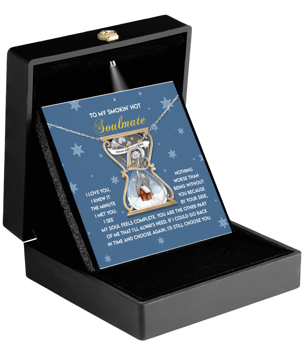 Soulmate Romantic Gift - Feels Complete - Love Dancing Heart Pendant Necklace - Mallard Moon Gift Shop