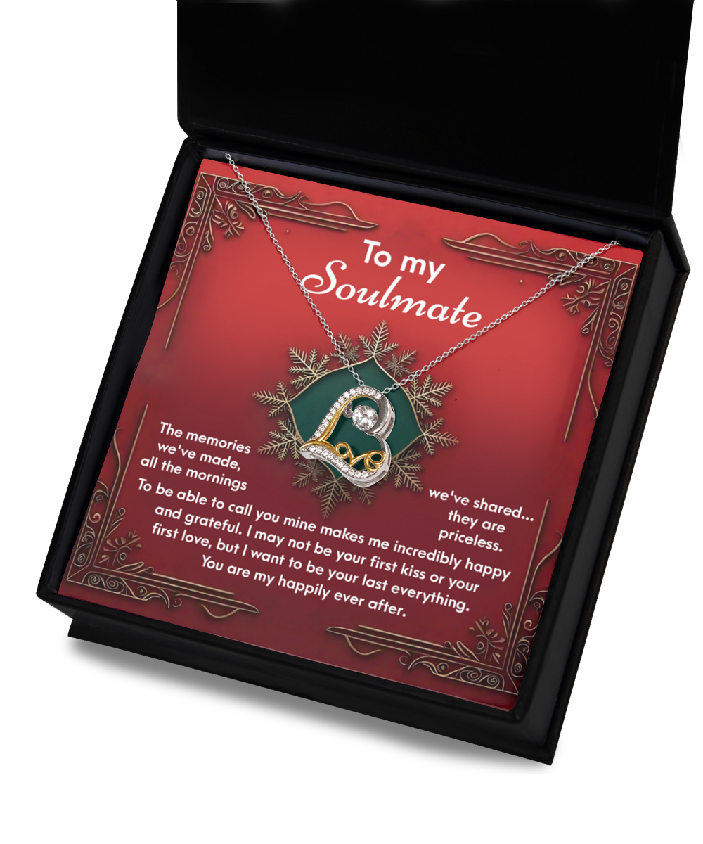 Gift for Soulmate, Girlfriend - Memories - Love Dancing Heart Pendant Necklace - Mallard Moon Gift Shop