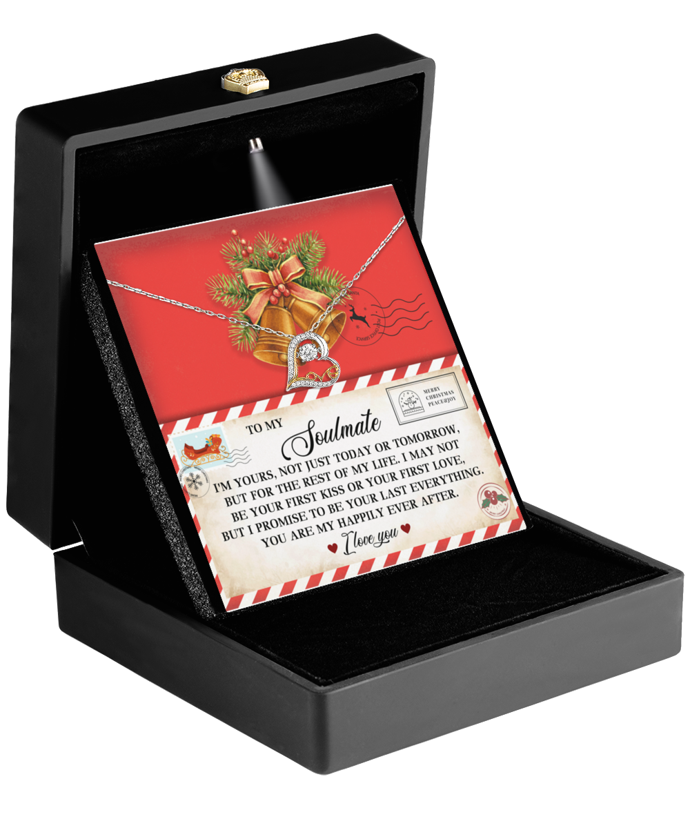 Soulmate Romantic Gift - Happily Ever After - Love Dancing Heart Pendant Necklace - Mallard Moon Gift Shop