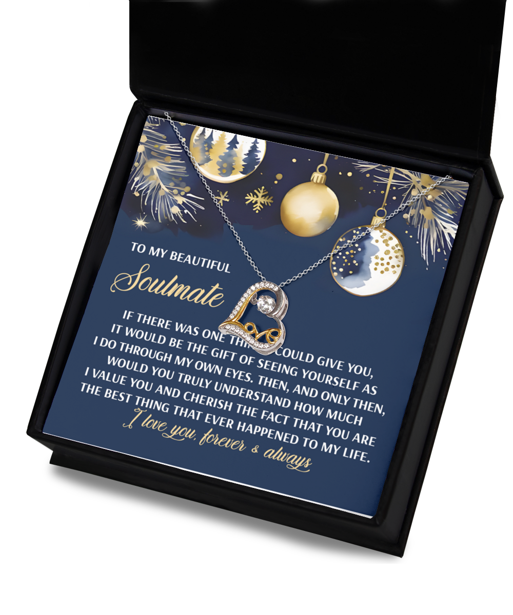 Gift for Soulmate - Best Thing - Love Dancing Heart Pendant Necklace - Mallard Moon Gift Shop