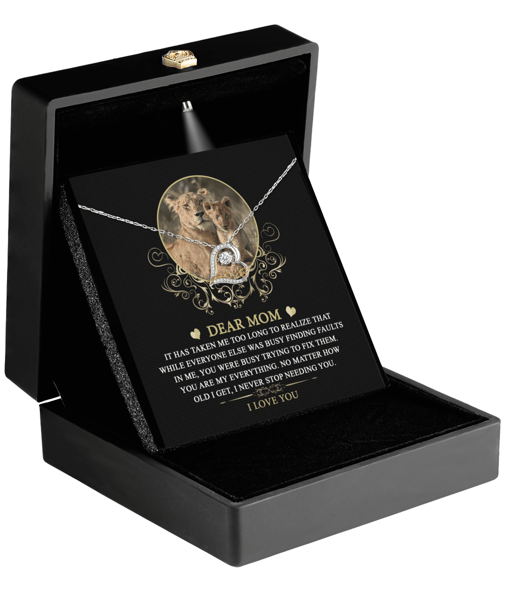 Gift for Mom You are My Everything Dazzling Heart Pendant Necklace - Mallard Moon Gift Shop