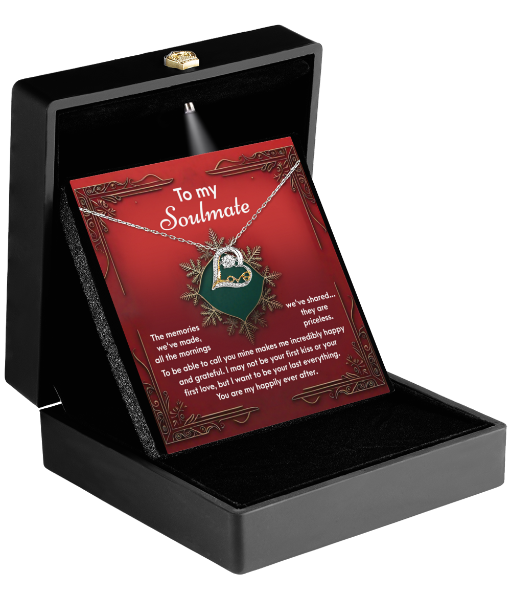 Gift for Soulmate, Girlfriend - Memories - Love Dancing Heart Pendant Necklace - Mallard Moon Gift Shop