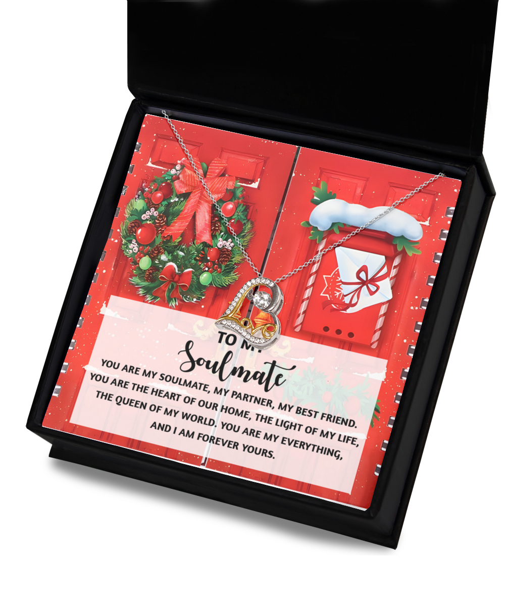 Soulmate Romantic Gift - Our Home - Love Dancing Heart Pendant Necklace - Mallard Moon Gift Shop