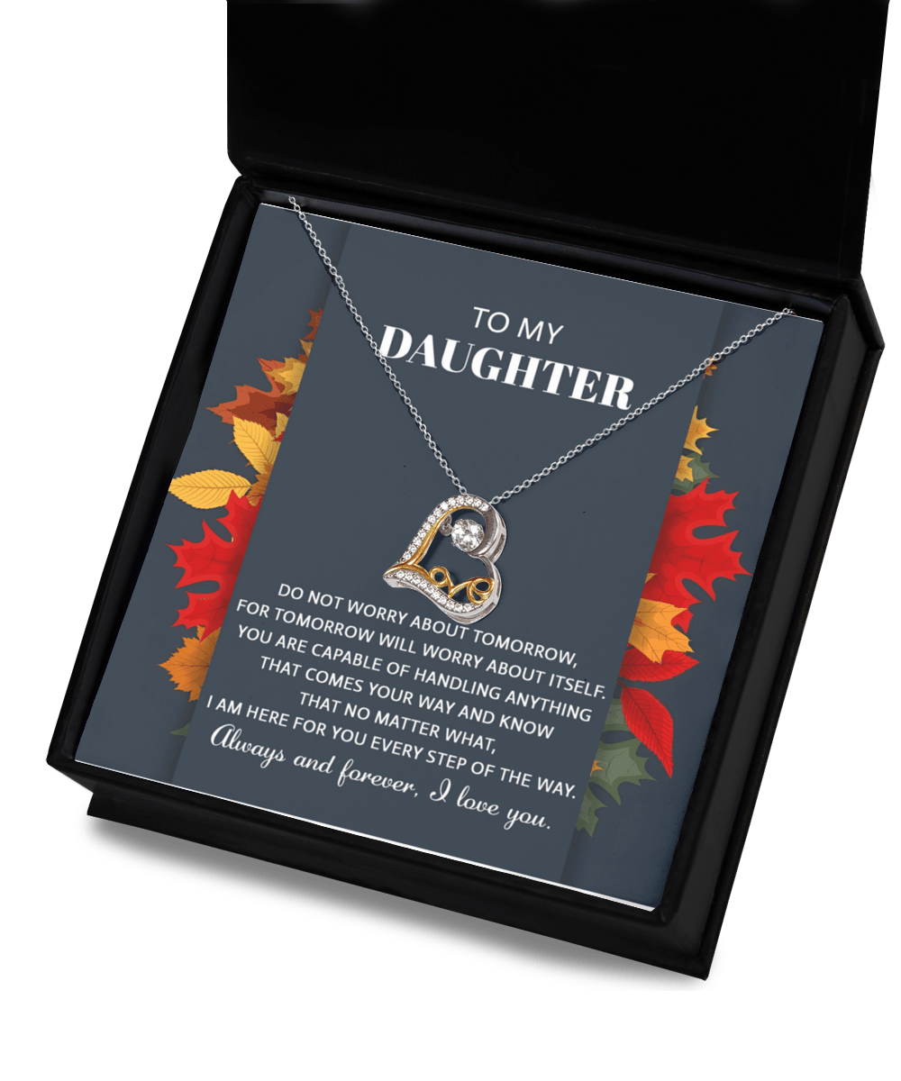 Daughter Birthday, Graduation, Christmas Gift - Comes Your Way - Love Dancing Heart Pendant Necklace - Mallard Moon Gift Shop