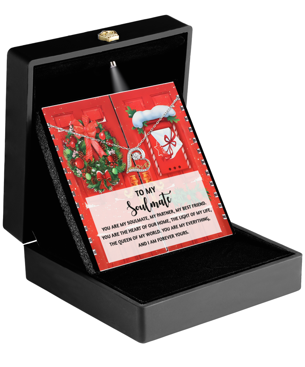 Soulmate Romantic Gift - Our Home - Love Dancing Heart Pendant Necklace - Mallard Moon Gift Shop