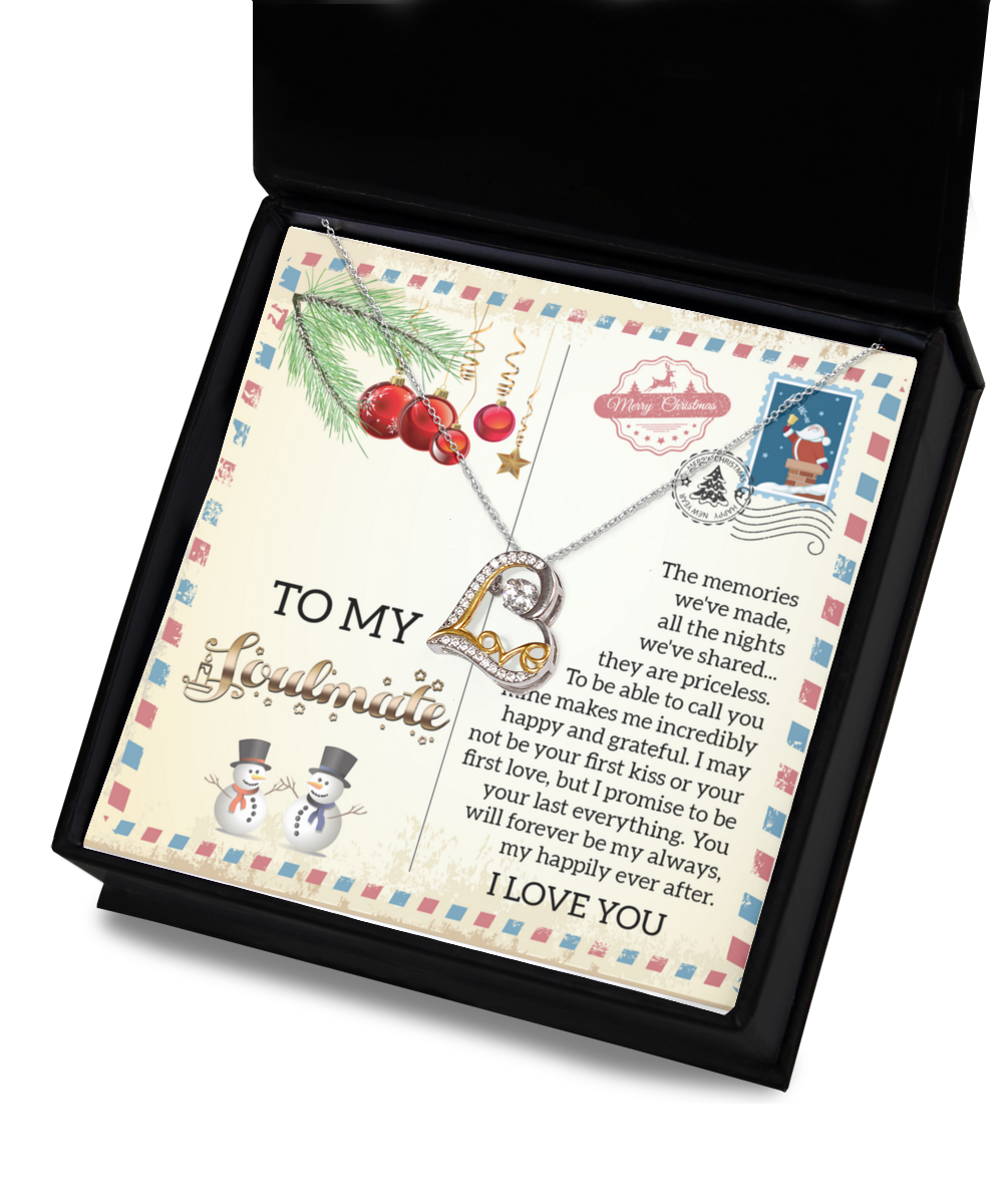 Gift for Soulmate - Last Everything - Love Dancing Heart Pendant Necklace - Mallard Moon Gift Shop