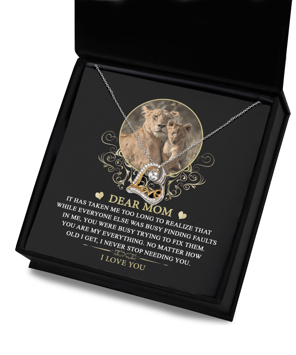 Gift for Mom You are My Everything Dazzling Heart Pendant Necklace - Mallard Moon Gift Shop