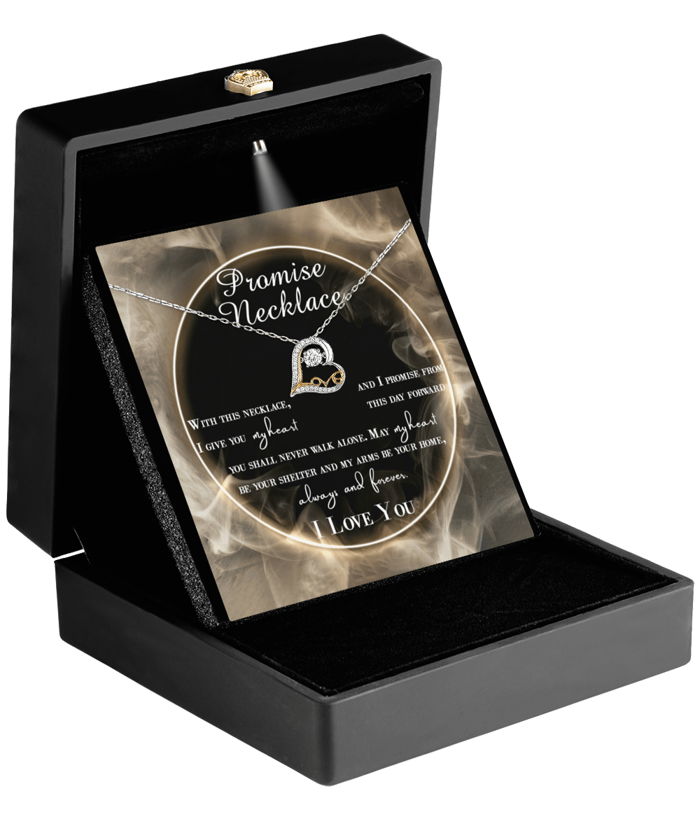 Wife Promise My Heart Love Necklace Anniversary Wedding Birthday Valentine's Day Gift From Husband - Mallard Moon Gift Shop