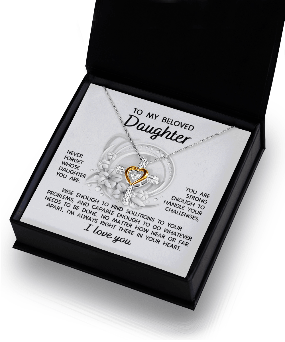 Daughter - I'm Always in Your Heart - Pendant Necklace Wedding Birthday Graduation Gift - Mallard Moon Gift Shop