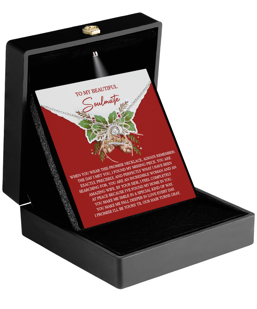 Soulmate, Wife, Girlfriend Romantic Gift - My Missing Piece - Dancing Cross Pendant Necklace - Mallard Moon Gift Shop