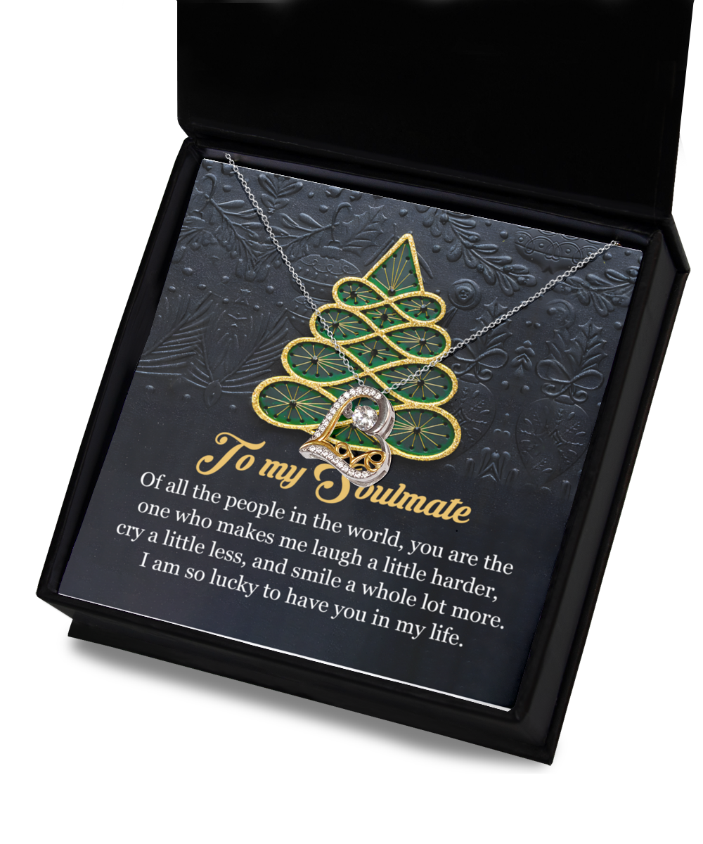 Soulmate Romantic Gift - In My Life - Love Dancing Heart Pendant Necklace - Mallard Moon Gift Shop