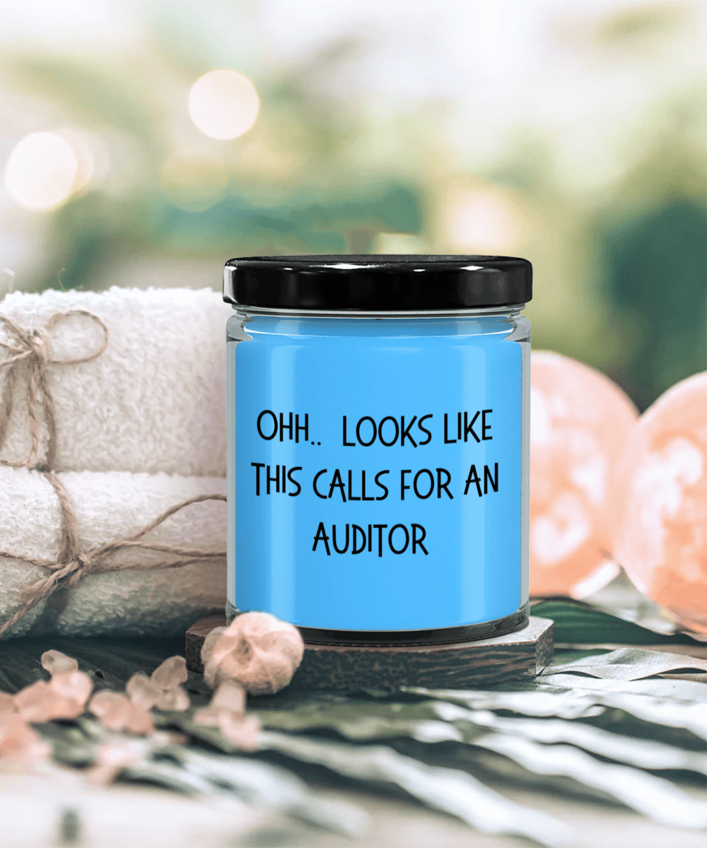 Auditor Gifts - OHH - Looks Like This Calls for an Auditor Office Humor Scented Soy Candle - Mallard Moon Gift Shop