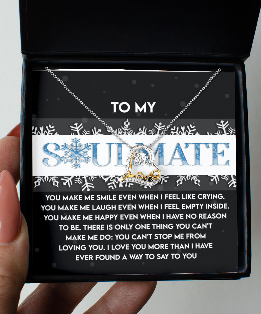 Gift for Soulmate - Loving You - Love Dancing Heart Pendant Necklace - Mallard Moon Gift Shop