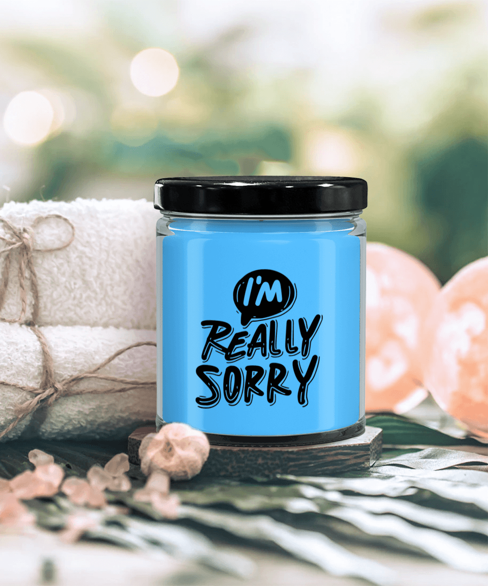 Apology Gift - I Am Really Sorry - Scented Soy Candle - Mallard Moon Gift Shop