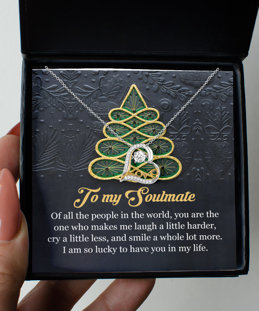 Soulmate Romantic Gift - In My Life - Love Dancing Heart Pendant Necklace - Mallard Moon Gift Shop