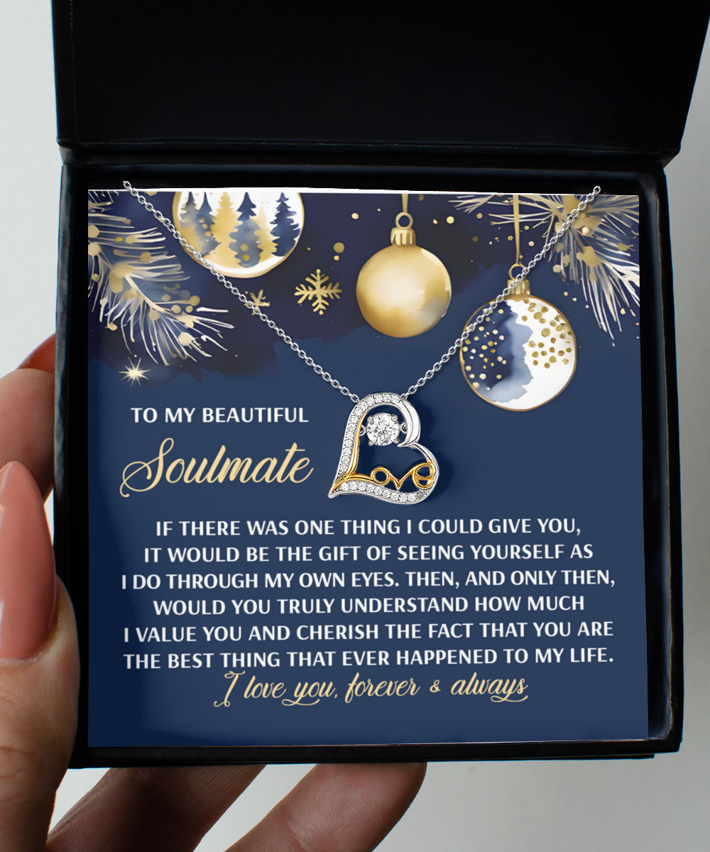 Gift for Soulmate - Best Thing - Love Dancing Heart Pendant Necklace - Mallard Moon Gift Shop