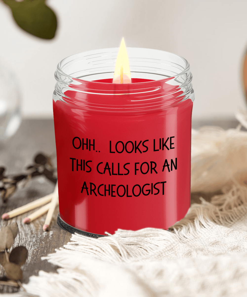 Archeologist Gifts - OHH - Looks Like This Calls for an Archeologist Office Humor Scented Soy Candle - Mallard Moon Gift Shop