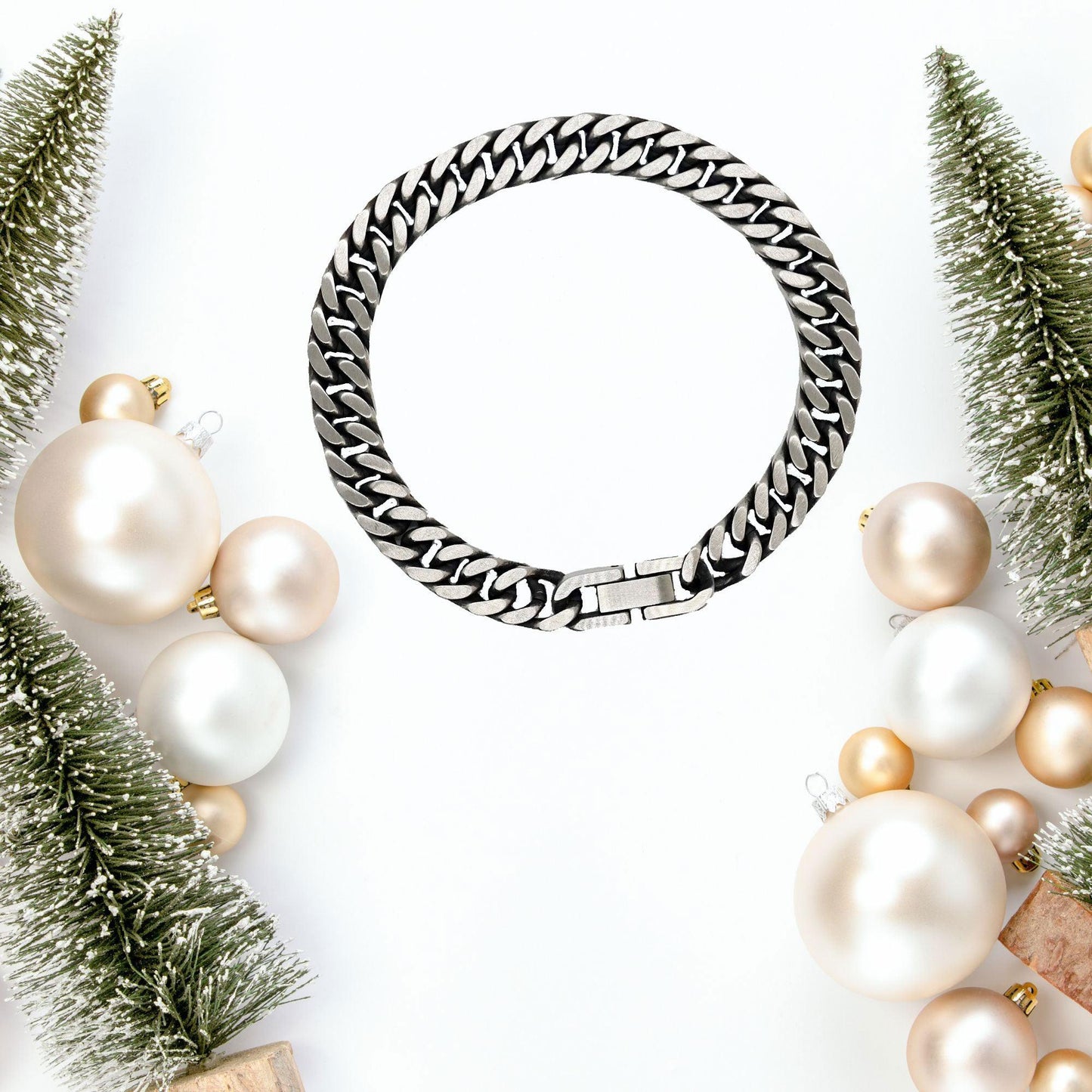 Motivational Wife Cuban Link Chain Bracelet, I can promise to love you for the rest of my life, Birthday, Christmas Holiday Jewelry Gift - Mallard Moon Gift Shop