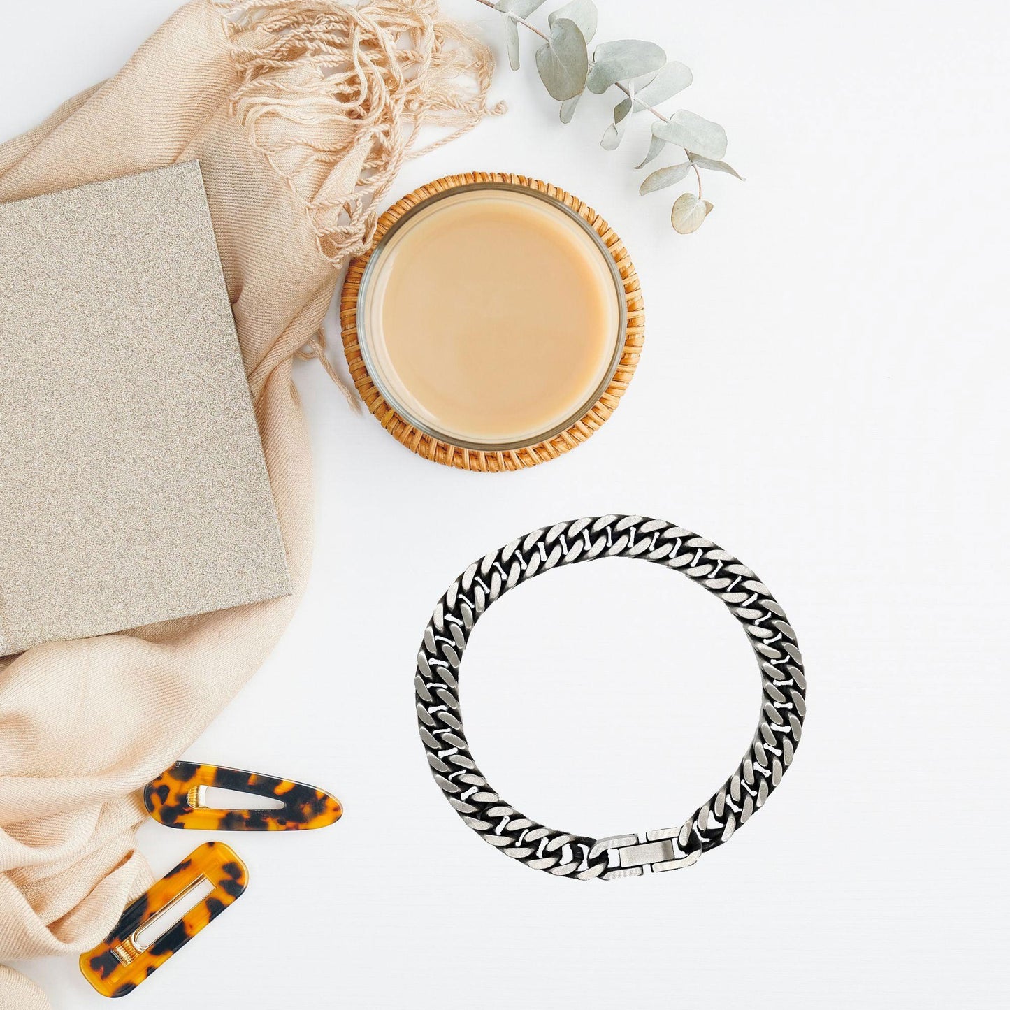Motivational Wife Cuban Link Chain Bracelet, I can promise to love you for the rest of my life, Birthday, Christmas Holiday Jewelry Gift - Mallard Moon Gift Shop
