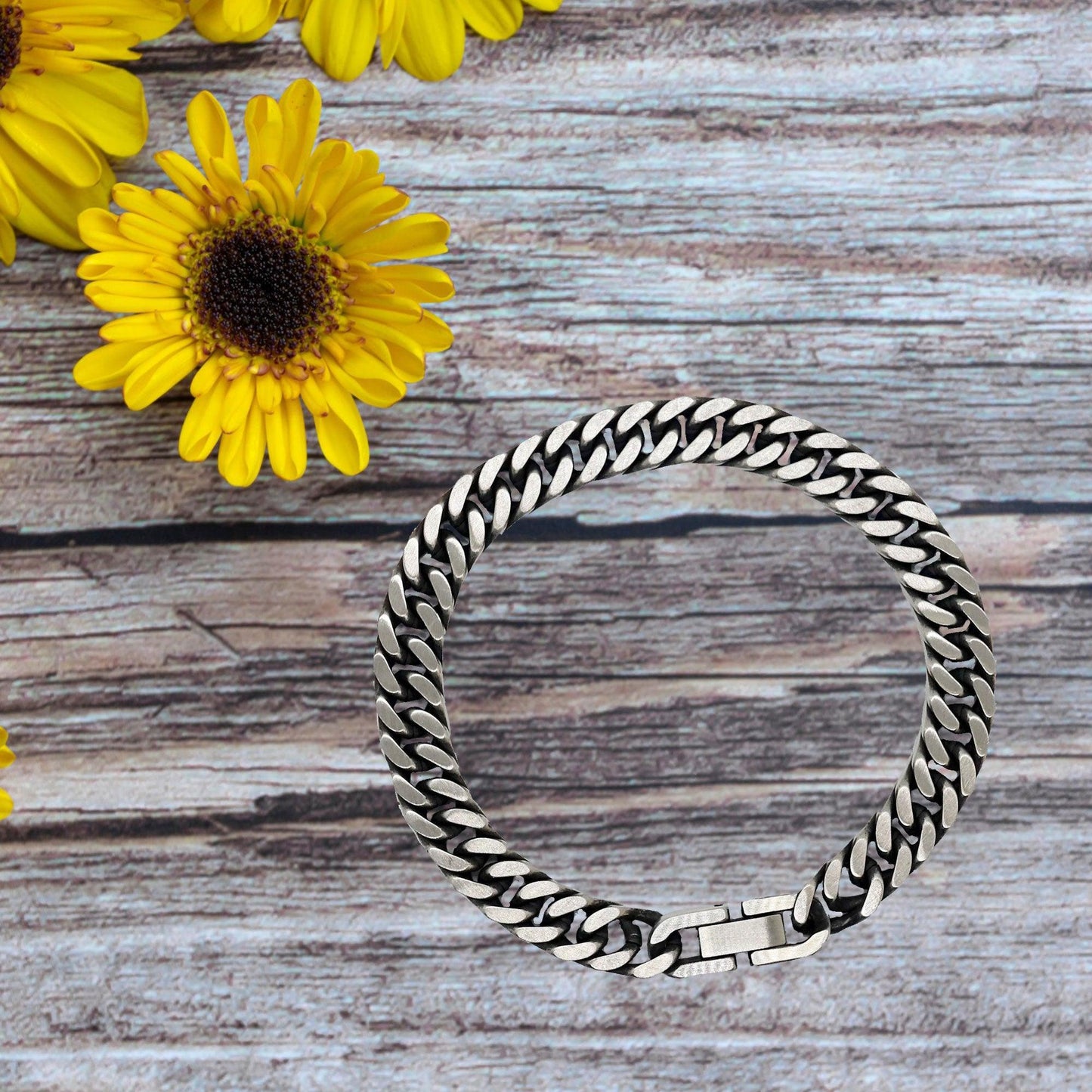 Motivational Wife Cuban Link Chain Bracelet, I can promise to love you for the rest of my life, Birthday, Christmas Holiday Jewelry Gift - Mallard Moon Gift Shop